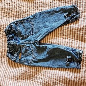 Vintage Jordache kids jeans with bows and zips - 2T